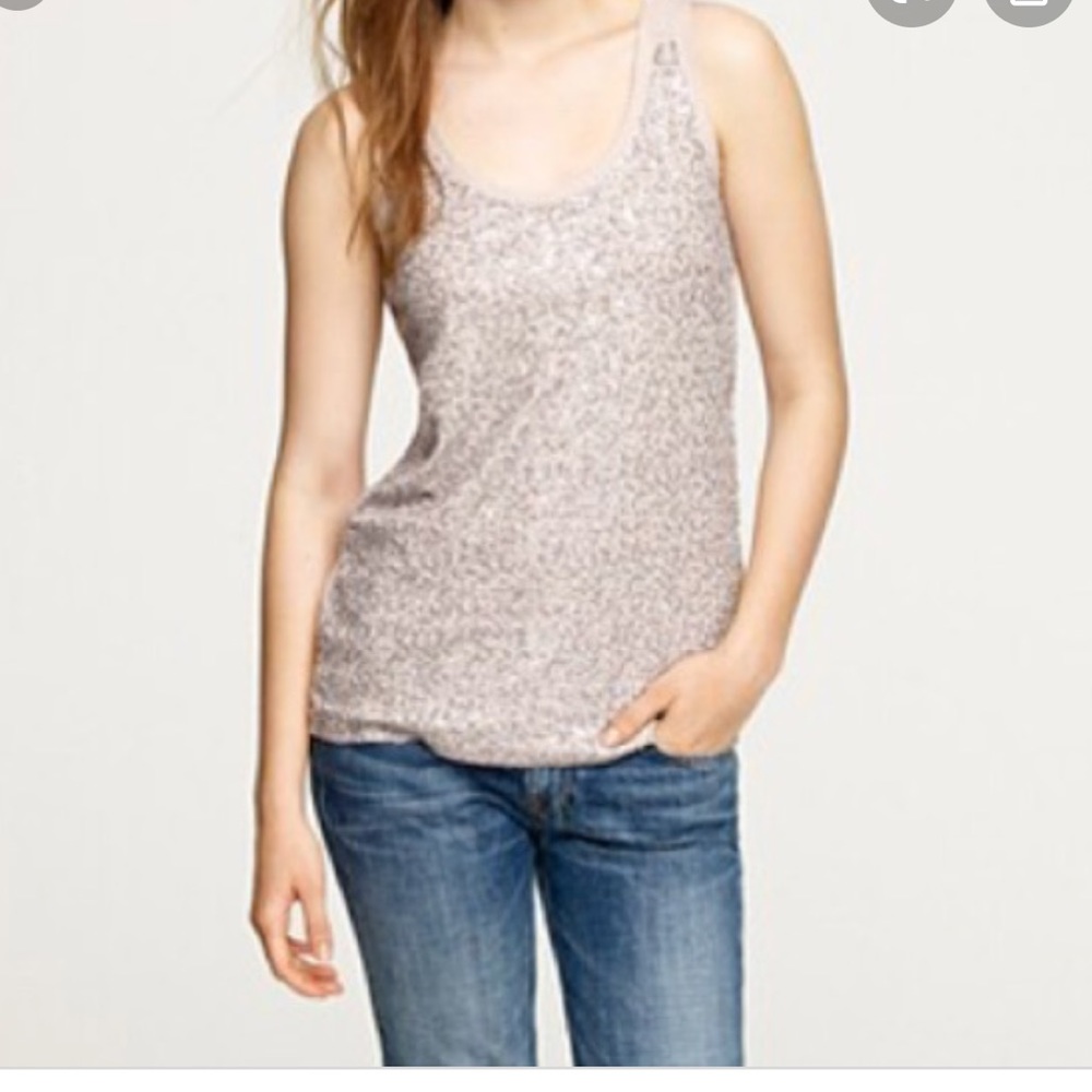 Like new Jcrew sequin etoile tank top